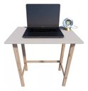 Ver imagem 2 de Mesa Escritorio Estudo Biblioteca Quarto Infantil Pequeno Technox Marron