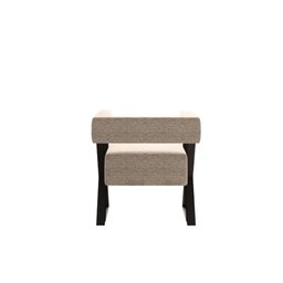 Poltrona Decorativa Estrutura de Ferro Mirela - Linho Bege Linho Bege - 8