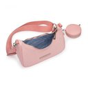 Ver imagem 3 de Bolsa Baguete com Niqueleira Rosa Claro