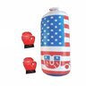 Kit boxe infantil saco de pancada e par de luvas de boxe muay thai usa 40cm confortavel - 2