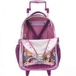 Mochila de Rodinhas Infantil Grande JOLIE RUIVA LUXO - 3