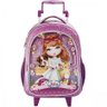 Mochila de Rodinhas Infantil Grande JOLIE RUIVA LUXO - 2