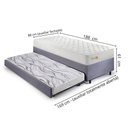 Ver imagem 2 de Bicama Box 88x188 Suede Cinza com Colchão Ecoline D33 Ecofle