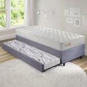 Ver imagem 1 de Bicama Box 88x188 Suede Cinza com Colchão Ecoline D33 Ecofle