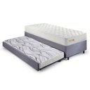 Ver imagem 3 de Bicama Box 88x188 Suede Cinza com Colchão Ecoline D33 Ecofle