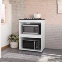Ver imagem 4 de Balcao com Tampo para Forno e Cooktop 75 Cm Adriana Branco Reajl
