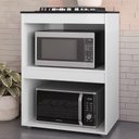 Ver imagem 3 de Balcao com Tampo para Forno e Cooktop 75 Cm Adriana Branco Reajl