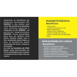 Pulseira Magnética Infravermelho Longo P/ Equilíbrio Saúde - 4