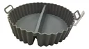 Ver imagem 1 de Cesto Fritadeira Elétrica Redonda Dupla Flace Silicone: Cinza