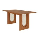 Ver imagem 3 de Mesa de Jantar Retangular 6 Lugares 180cm Tali CabeCasa MadeiraOriginals Marrom Cinamomo