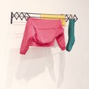 Ver mais imagens de Varal Sanfonado Aço Preto 1,00m