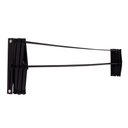 Ver imagem 4 de Varal Sanfonado Aço Preto 1,00m