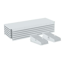 Bandeja Gondola Amapa Premium Branco 25x92 Kit 06 un - Amapá - 1