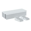 Ver imagem 1 de Bandeja Gondola Amapa Premium Branco 25x92 Kit 06 un - Amapá