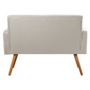 Ver imagem 5 de Sofá Namoradeira 2 Lugares Sabrina Veludo Bege Marfim - Shop Das Cabeceiras