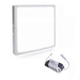 Painel Plafon Luminária Led Sobrepor Quadrado 25w 30x30 3000k - 3