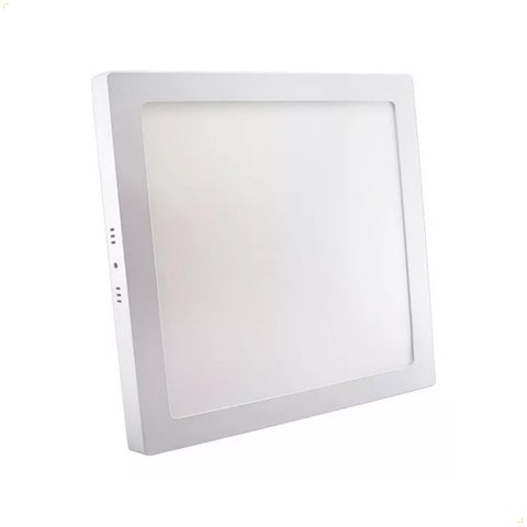 Painel Plafon Luminária Led Sobrepor Quadrado 25w 30x30 3000k