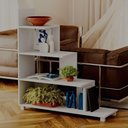 Ver imagem 3 de Estante Escada Ladder Armário Organizador Livreiro Branco