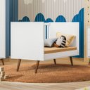 Ver imagem 3 de Berço Mini Cama Infantil Q Charm 70cm Com Rodízios e Mosqueteiro - ÉdeCasaMóveis