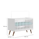 Ver imagem 5 de Berço Mini Cama Infantil Q Charm 70cm Com Rodízios e Mosqueteiro - ÉdeCasaMóveis