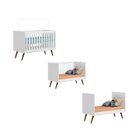 Ver imagem 4 de Berço Mini Cama Infantil Q Charm 70cm Com Rodízios e Mosqueteiro - ÉdeCasaMóveis
