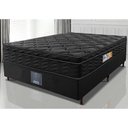 Ver imagem 1 de Cama Box Casal Colchão Ortofirm Black + Box 138x188x67 One Face Espuma D33 Preto