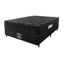 Ver imagem 5 de Cama Box Casal Colchão Ortofirm Black + Box 138x188x67 One Face Espuma D33 Preto