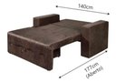 Ver imagem 5 de Sofá Cama Casal Md 5000 Mamflex Suede Amassado Marrom