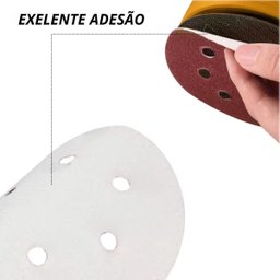 Disco de Lixa Aderente com Furo 125mm Grão 150 | 50 Un - 5