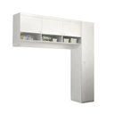 Ver imagem 1 de Guarda Roupa Infantil Eloisa 1 Porta com Modulo Aéreo Branco Brilho - Phoenix Baby