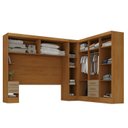 Ver imagem 4 de Guarda Roupa Casal Modulado 11 Portas com Cabeceira 100% MDF Imperial Yescasa Cinamomo/Cappuccino