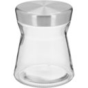 Ver imagem 1 de Pote Hermético de Vidro 550ml Transparente 11x11x11cm Mantimentos Cozinha Tampa