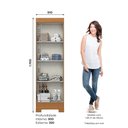 Ver imagem 4 de Armário Multiuso 2 Portas 3 Prateleiras Layla Gold Casa 812
