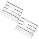 Ver imagem 1 de Kit com 2 Divisores de Gavetas P/ Mesa Auxiliar Odontológica