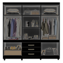 Ver imagem 4 de Roupeiro New Parma com Espelho - Sallêto:Cinamomo