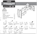 Ver imagem 3 de Cheap Suporte Articulado pra Tvs de 14 Ate 55 Pol