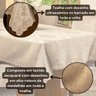 Toalha de Mesa Retangular Avulsa Jacquard Medalhão 2,50m X 1,40m para 08 Lugares - Decoração Cozinha - 4