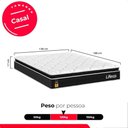 Ver imagem 2 de Colchão Casal Life D33 Pillow Top Preto 17x138x188cm