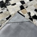 Ver imagem 3 de Tapete De Couro Preto Branco Salino amarelo 1,50x2,50 c/b