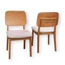 Ver imagem 1 de Kit 2 Cadeira Sala de Jantar Zoe Laminada Madeira Maciça Facilita Decor