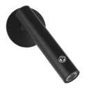 Ver imagem 1 de Arandela Leitura Preta 13cm Ip20 Led 3000k 2w Bivolt