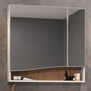 Ver imagem 3 de Conjunto Banheiro Gabinete com Pés Lavatório 80cm e Armário Evie B06 Branco Tau - Lyam Decor