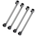 Ver imagem 1 de Barra de Apoio Kit 4 Unidades Alça Aço Inox 40cm Acessibilidade Gestante Idoso Criança Corrimao Banh