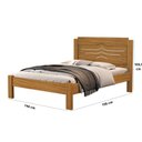Ver imagem 3 de Cama de Casal 100% MDF 103,5cm x 144cm x 195cm Sofia Bege/Nature/Off White