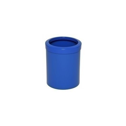 04 Un. Lixeira em Plástico com Aro 12 Litros Home ou Office Cor:azul
