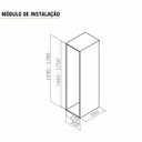 Ver imagem 3 de Coluna Deslizante com 5 Cestos Aramados 41x25cm para Armário Masutti Copat em Aço Carbono