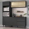 Armário de Cozinha Compacta 3 peças MP3695.895 Veneza Preto - 2