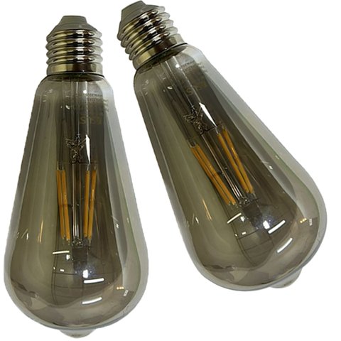 Lampada Led 30w Multi Filamento Kit 2 Uni Decoraçao Iluminaçao Sala Quarto Casa Branco Quente Ambien