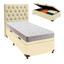 Ver imagem 1 de Kit Cabeceira + Cama Box Bau + Colchão Solteiro D23 D23 Inducol