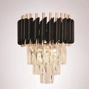 Ver imagem 6 de Arandela Queen Metal Preto 2xe14 Cristal 24x31cm Bivolt